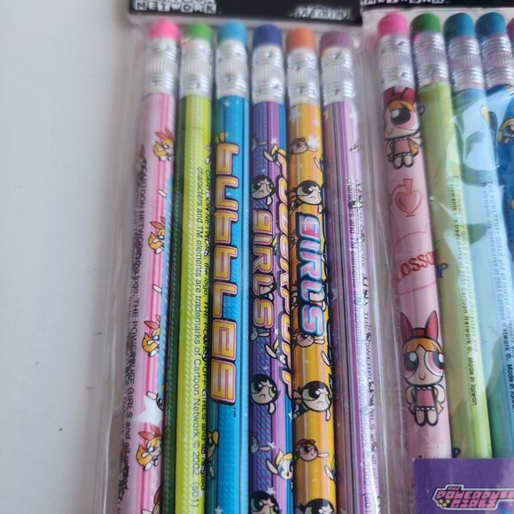 Cartoon Network Powerpuff Girls #2 School Pencils 2 Pk Of 6 - Picture 2 of 4